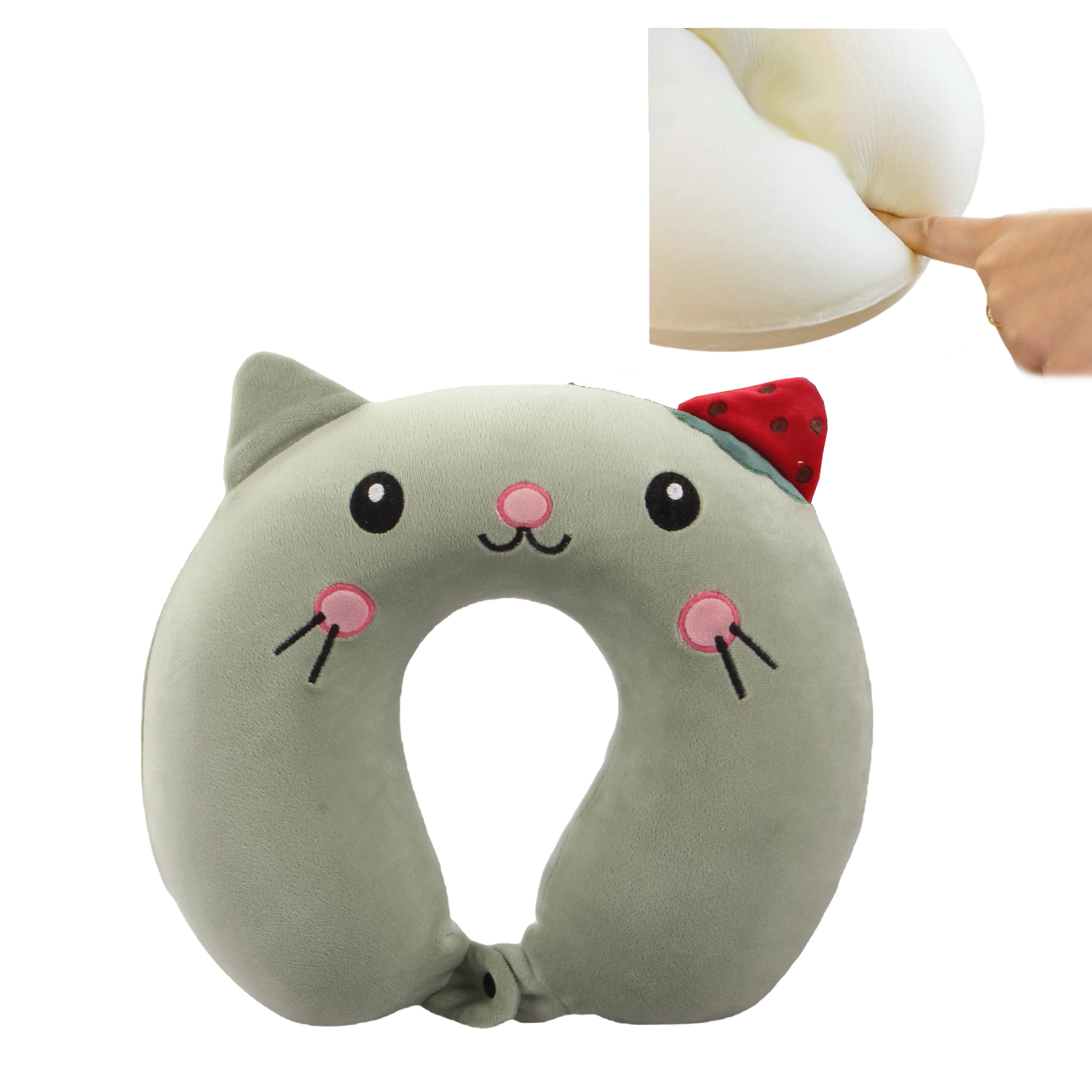 Orka Kids Embroidery Memory Foam Neck Pillow (D6)