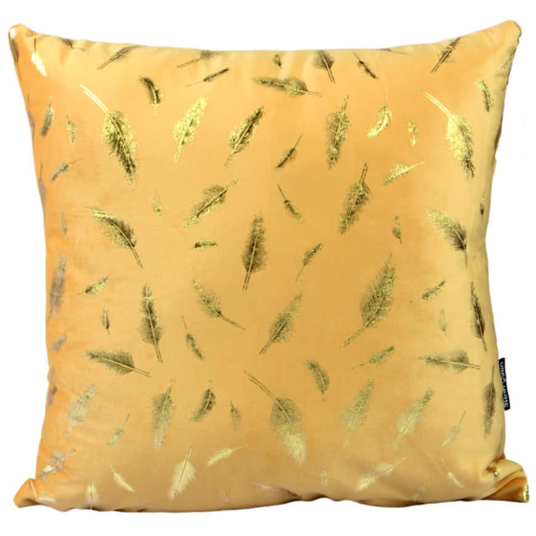 Orka Home 16x16 Microfiber Gold Foil Cuhsion